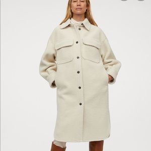 H&M faux shearling shacket